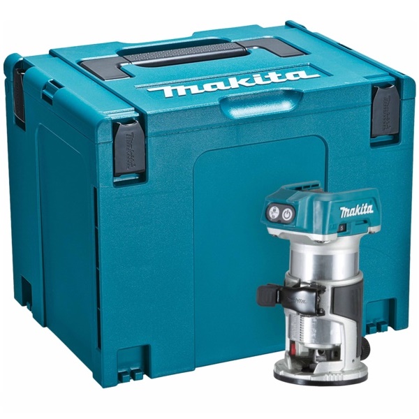 Makita DRT50ZJ 18V LXT 1/4" Brushless Cordless Router in Makpac Case