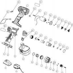 Black & Decker CD121K spare parts