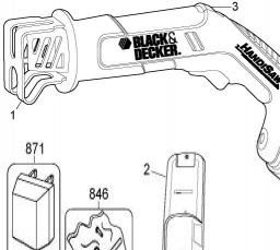 Black & Decker CHS6000 spare parts