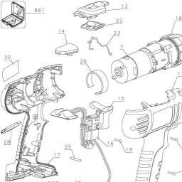 Black & Decker HPD2402K spare parts