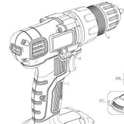 Black & Decker LD120VA-8 spare parts