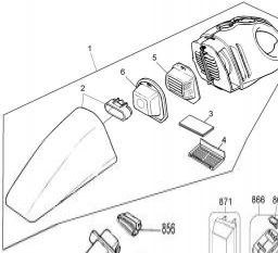 Black & Decker SPV1800 spare parts