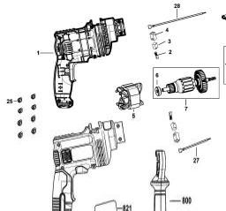 Black & Decker TP555 spare parts