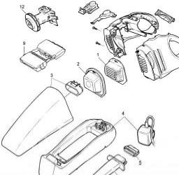 Black & Decker V9660 spare parts