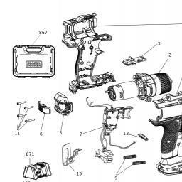 Black & Decker BCD383D2XK spare parts