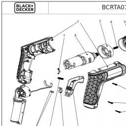 Black & Decker BCRTA601 spare parts