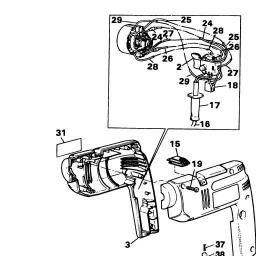 Black & Decker BD554 HAMMER DRILL spare parts