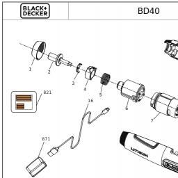 Black & Decker BD60K4O spare parts