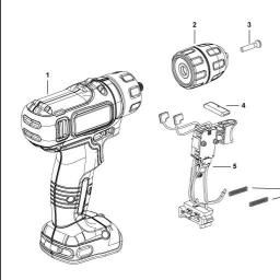 Black & Decker BDCD12 DRILL spare parts