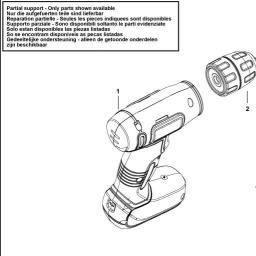 Black & Decker BDCD8 DRILL/DRIVER spare parts