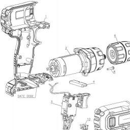 Black & Decker BDCDD120C 20V LIT 1 SPEED DRI spare parts