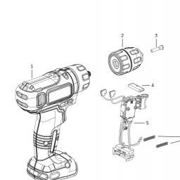 Black & Decker BDCDD12SC1A spare parts