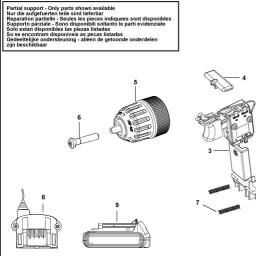 Black & Decker BDCDD186 spare parts