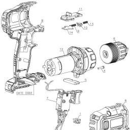Black & Decker BDCDD220C 20V LI 2 SP DRI/DRIV spare parts