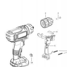 Black & Decker BDCHD181B3A spare parts