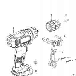 Black & Decker BDCHD18D2AB spare parts
