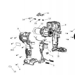 Black & Decker BDCHD18K spare parts
