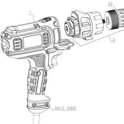 Black & Decker BDEDMT AC DRILL / DRIVER w/ MUL spare parts