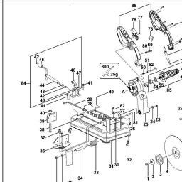 Black & Decker BDEL701 CHOP SAW spare parts