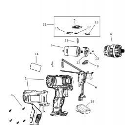 Black & Decker BDH12VP spare parts