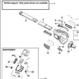 Black & Decker BHHV520JF spare parts