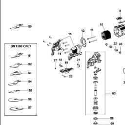 Black & Decker BMT300 spare parts