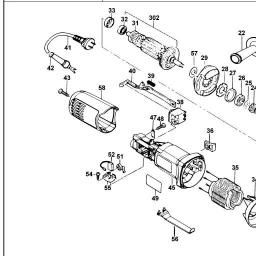Black & Decker BPGS7115 SMALL ANGLE GRINDER spare parts