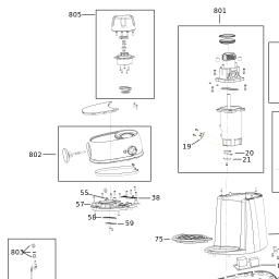 Black & Decker BXCO800E spare parts