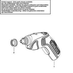Black & Decker CS3651LC CORDLESS SCREWDRIVER spare parts
