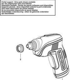 Black & Decker CS3652LC CORDLESS SCREWDRIVER spare parts