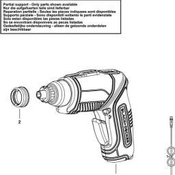 Black & Decker CS3653LC CORDLESS SCREWDRIVER spare parts