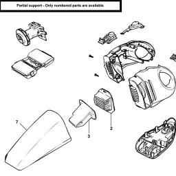 Black & Decker CWV7230 Dustbuster spare parts
