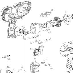 Black & Decker DR250B 3/8 DRILL/DRIVER spare parts