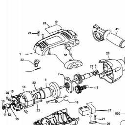 Black & Decker DR600 Hammer Drill spare parts