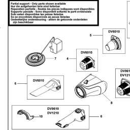 Black & Decker DV6010 DUSTBUSTER spare parts