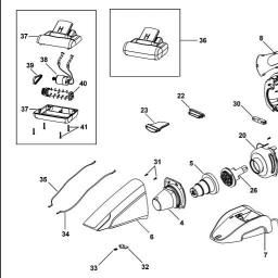 Black & Decker DV9605TN DUSTBUSTER spare parts