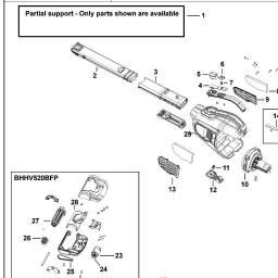 Black & Decker EBHHV320B02 spare parts