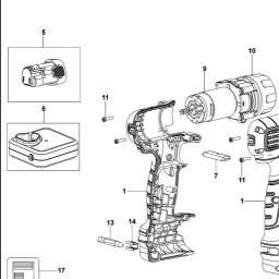 Black & Decker EGBL108 CORDLESS DRILL spare parts