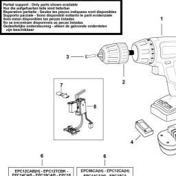 Black & Decker EPC18 CORDLESS DRILL spare parts