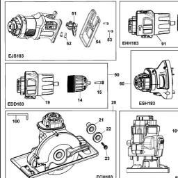 Black & Decker EVO183B1 MULTITOOL spare parts