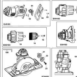 Black & Decker EVO183P1 MULTITOOL spare parts