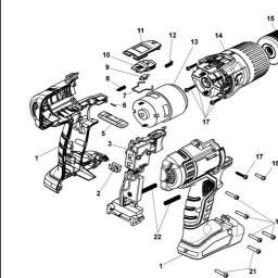 Black & Decker EXH18 HAMMER DRILL spare parts