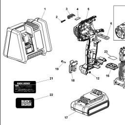 Black & Decker EXI18 IMPACT DRIVER spare parts