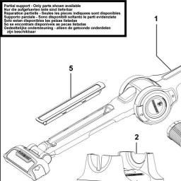 Black & Decker FV1205 Stick-vac spare parts