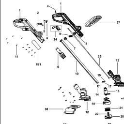 Black & Decker GCM18N CORDLESS MOWER spare parts