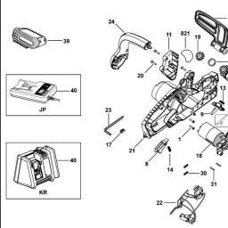 Black & Decker GKC1820L2 CHAINSAW spare parts