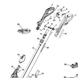 Black & Decker GLC1423 CORDLESS STRING TRIMMER spare parts