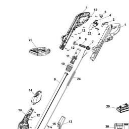 Black & Decker GLC1825 CORDLESS STRING TRIMMER spare parts
