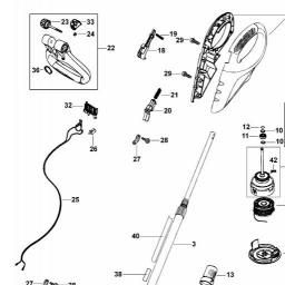 Black & Decker GLC2500NM CORDLESS STRING TRIMMER spare parts