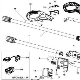 Black & Decker GPC1820L PRUNER spare parts